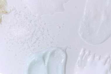 Desen ve arkaplan için beyaz krem dokusudur..