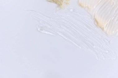 Desen ve arkaplan için beyaz krem dokusudur..