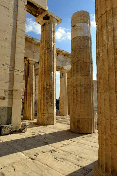 Colonnes de l'Acropole d'Athènes, Grèce — Photo