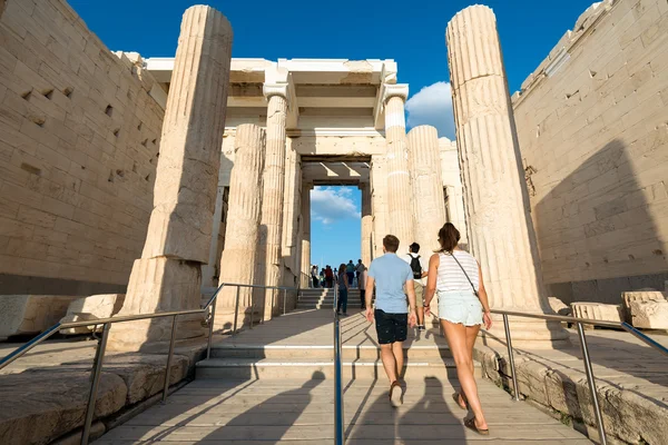 Eingang zur Akropolis von Athen, Griechenland — Stockfoto