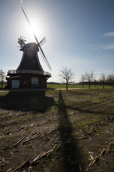 Molino de viento histórico en Alemania — Foto de Stock