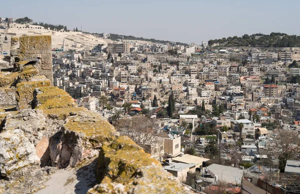 Blick auf die Altstadt von jerusalem Stockbild