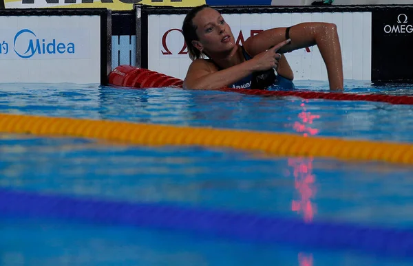 Zwemmer Federica Pellegrini — Stockfoto