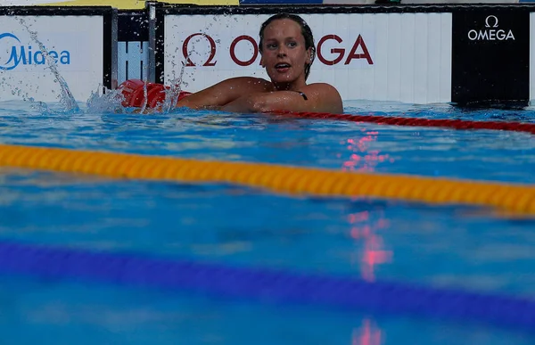 游泳选手费德里卡佩莱格里尼 图库图片
