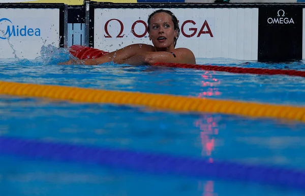 游泳选手费德里卡佩莱格里尼 图库图片