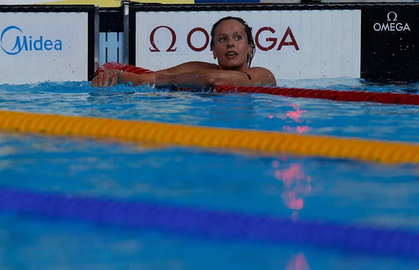 游泳选手费德里卡佩莱格里尼 免版税图库图片