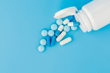 Çeşitli ilaç tıp hap, Tablet ve kapsüller ve