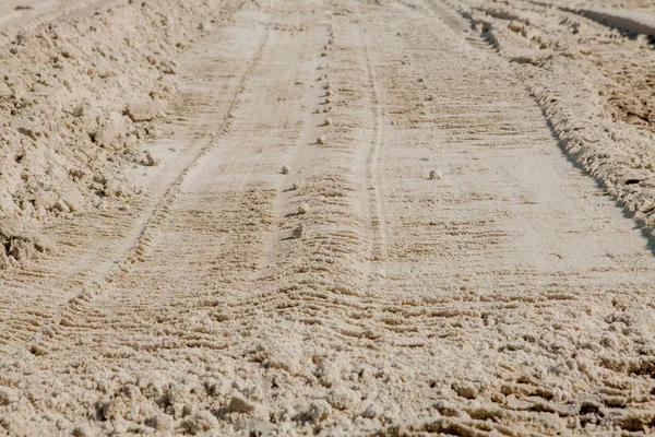 Líneas de arena en la playa —  Fotos de Stock