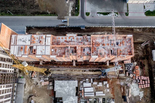 Construção e construção de edifícios altos, constr — Fotografia de Stock