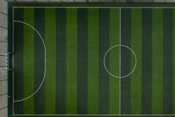 Paski boisko do piłki nożnej tło, Zielona trawa boisko do piłki nożnej tło — Zdjęcie stockowe