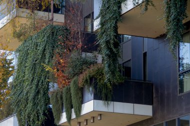 MILAN, İtalya - 26 Nisan 2014: Milano, İtalya 'daki yeni Bosco Verticale binası.