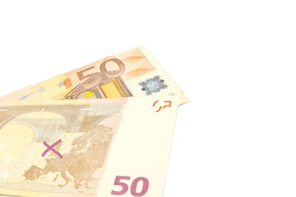 Europees Bankbiljet Met Een Rood Kruis Kaart Van Europese Unie — Stockfoto