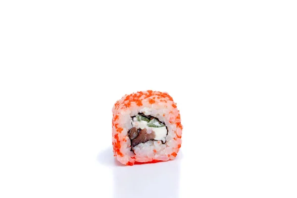 Philadelphia Sushi Dvě Role Izolované Bílém Pozadí — Stock fotografie