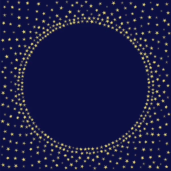 Night Stars Sky Decoration Vector Card Stars Frame Template — Stock Vector