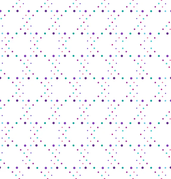 Abstract geometric polka dot seamless vector pattern. — Stock Vector