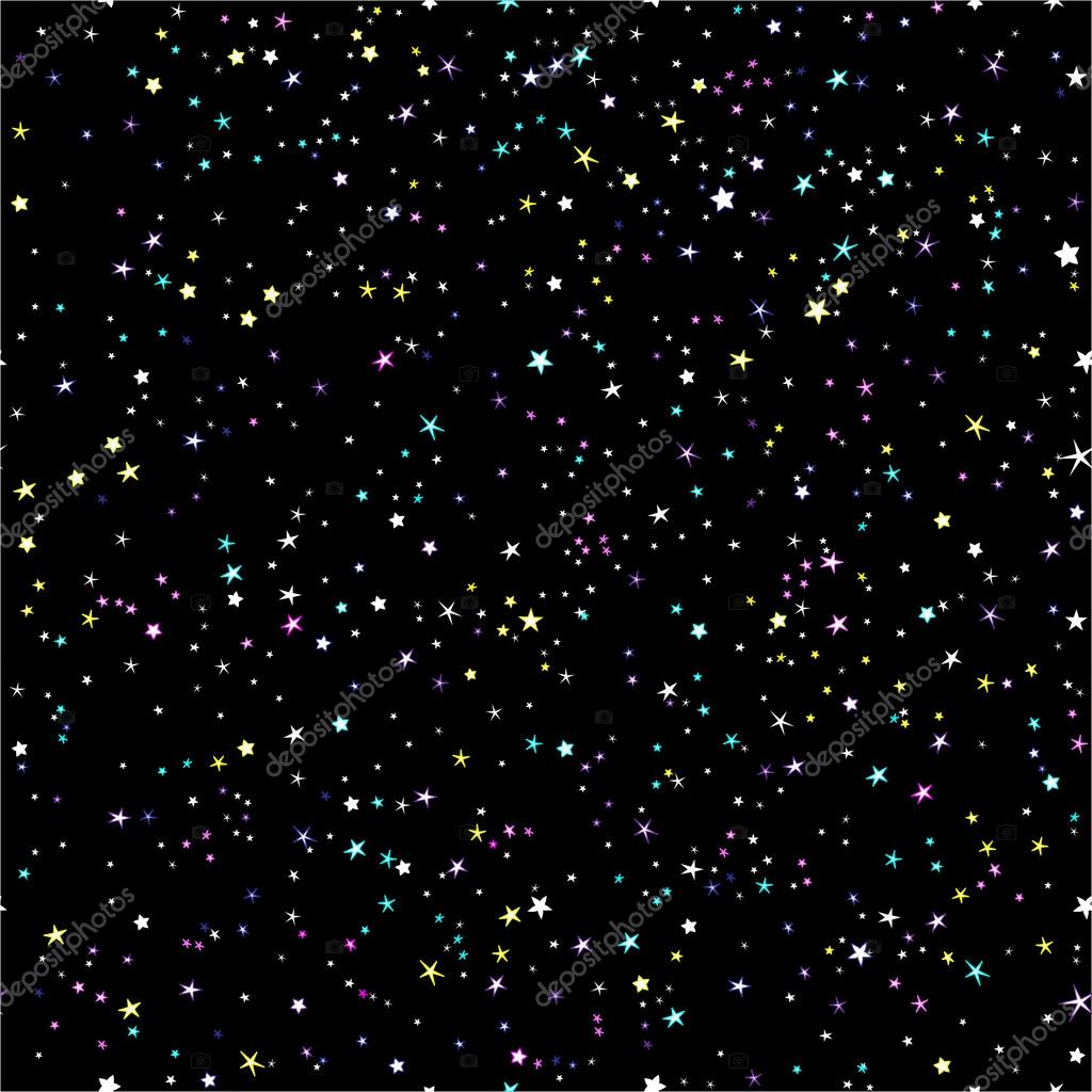 Starry Night Sky Seamless Vector Pattern Space And Stars Night Background Stock Vector Royalty Free Vector Image By C 1atelier 125781966