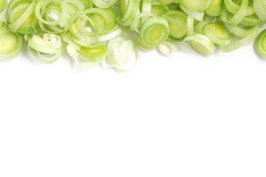 Taze pırasa çerçeve