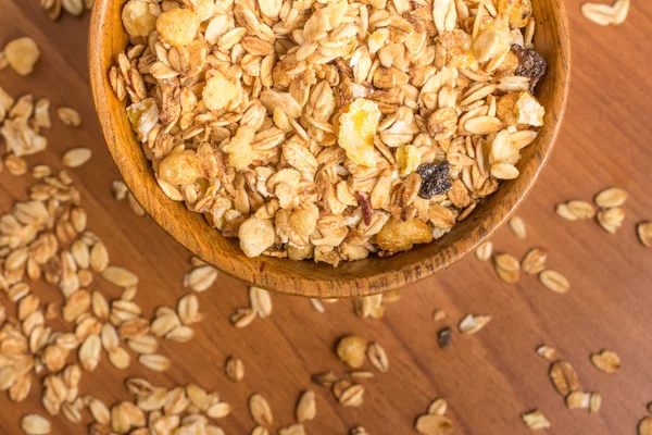 Müsli in eine Schüssel — Stockfoto