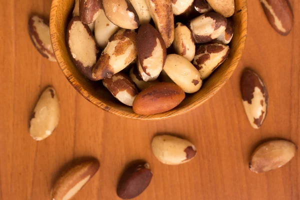 Noci brasiliane in una ciotola. Castanha do Para — Foto Stock