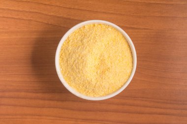 Bir kase içine Mısır kuskus. Cuscus