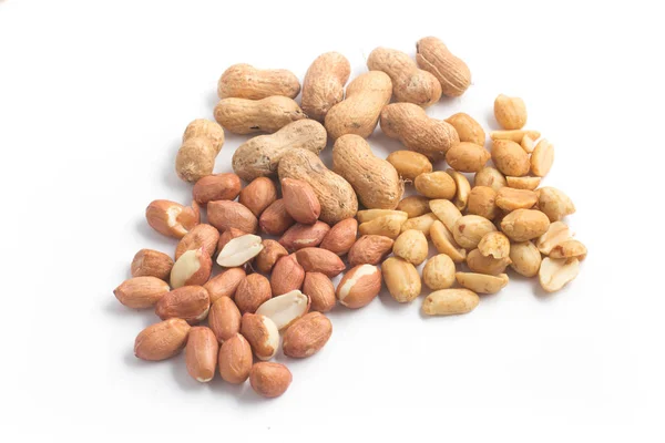 Peanuts pile. Shell Seeds — Stock Photo, Image