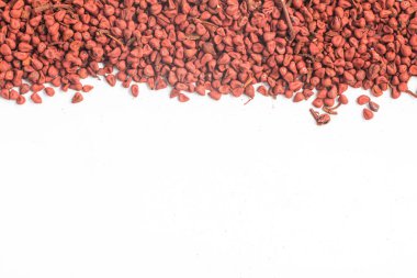 Brezilya Urucum çerçeve. Annatto tohumları.