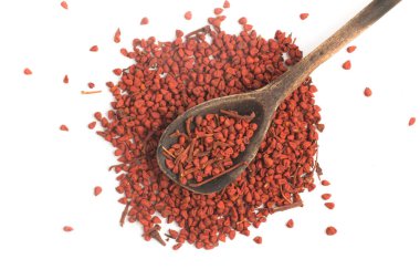 Brezilya Urucum. Annatto tohumları.