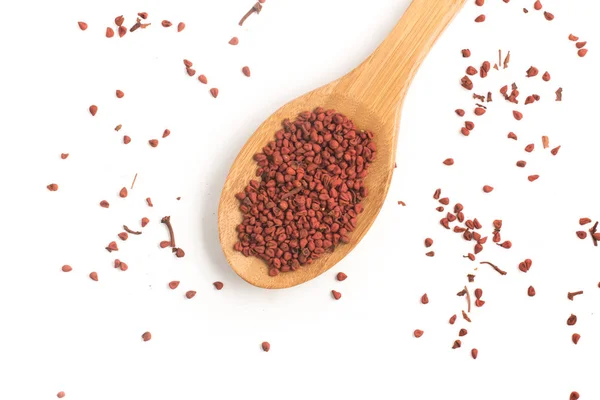 Urucum brasileiro. Sementes de Annatto . — Fotografia de Stock