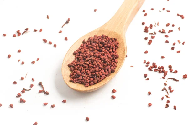 Brazilian Urucum. Annatto Seeds. — Stock Photo, Image