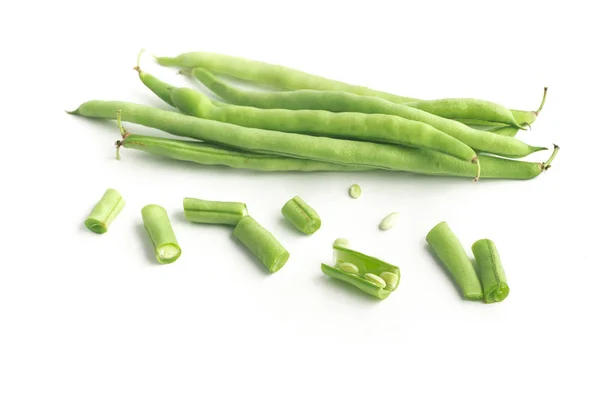 Grãos de rim verde Filtros cortados — Fotografia de Stock