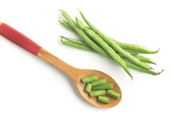 Haricots verts pods tranchés — Photo