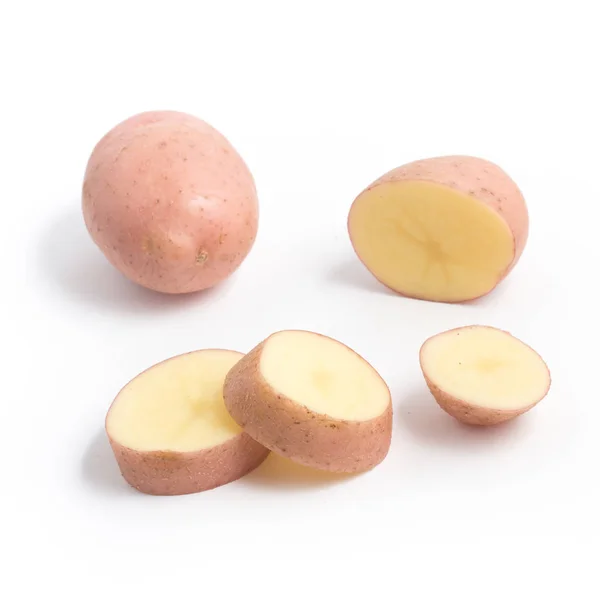 Rosarote Kartoffel. Sternchen — Stockfoto