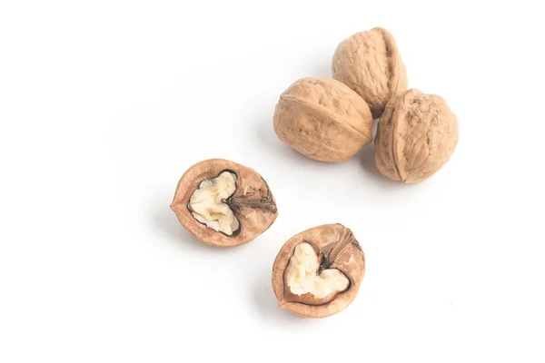 Walnuts heart shaped — Stock Photo, Image