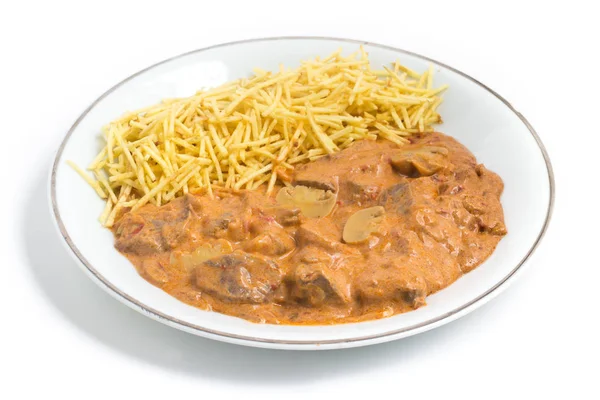 Carne de Stroganoff tradicional — Fotografia de Stock