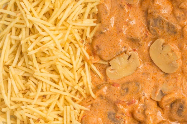 Carne de res Stroganoff tradicional — Foto de Stock