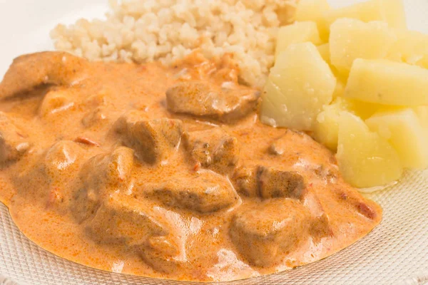 Carne de Stroganoff tradicional — Fotografia de Stock