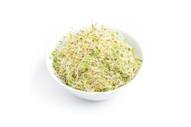 Yonca filizi bir kasenin içine