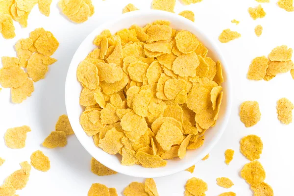 Cornflakes in een kom — Stockfoto