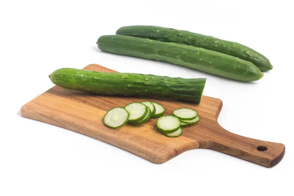 Pepino fresco en rodajas — Foto de Stock