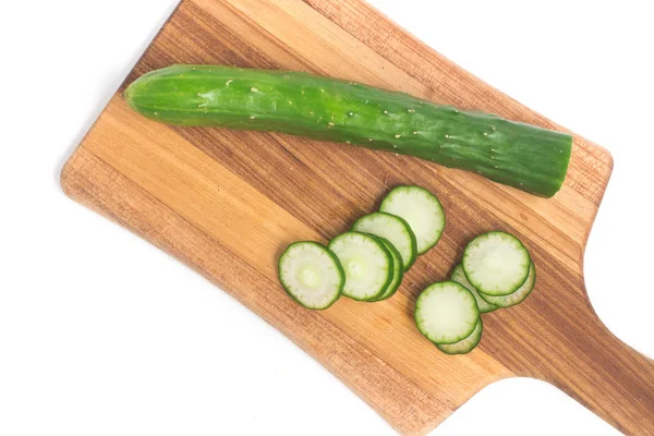 Pepino fresco en rodajas — Foto de Stock