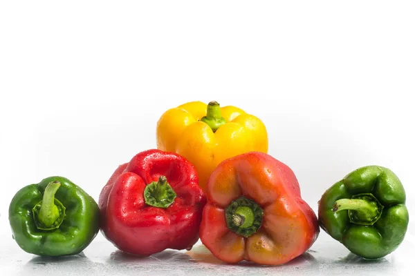 Todas as cores de pimentas de sino — Fotografia de Stock
