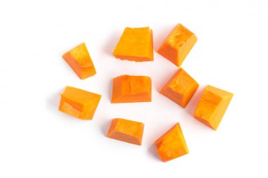 Doğranmış kabak izole