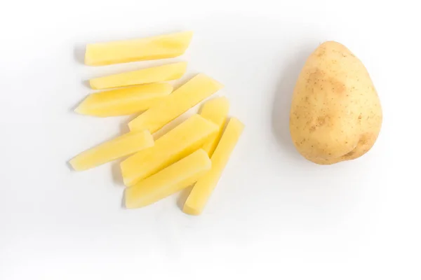 Rohe Kartoffelstreifen — Stockfoto