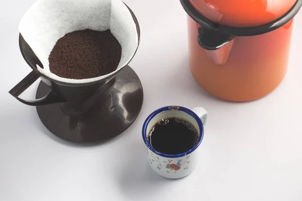 Poor brazilian farm coffee set