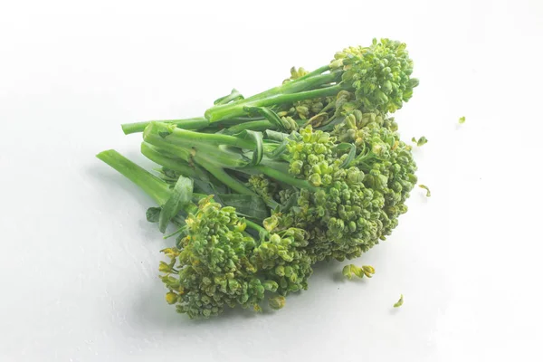 Brazil brokkoli. Brassica oleracea L. var. italica zöld — Stock Fotó