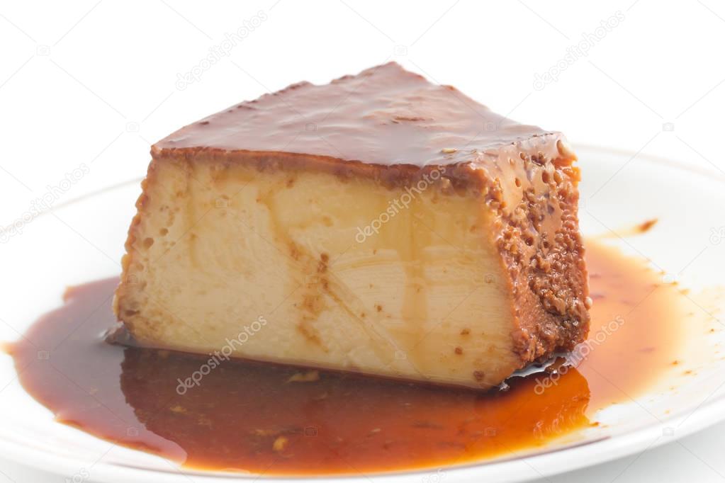 Slice of Brazilian Milk Pudding