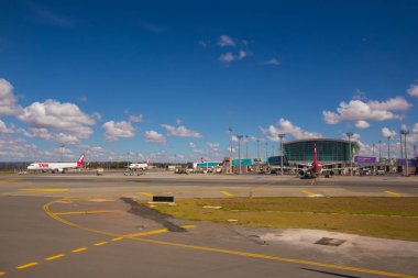 Brasilia, Brezilya - 17 Haziran 2017: Brasilia Internacional Havaalanı