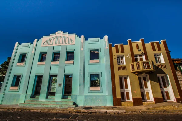 Pirenopolis, Brasil - 2 de julio de 2017: Calle Pirenopolis — Foto de Stock