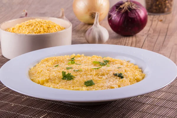 Brasilianische Mais-Polenta — Stockfoto