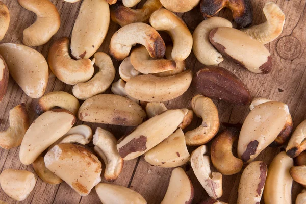 Brazilian Nuts background — Fotografie, imagine de stoc